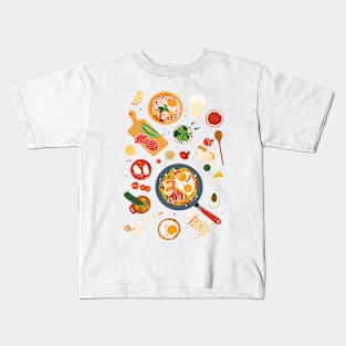 Cooking food Kids T-Shirt